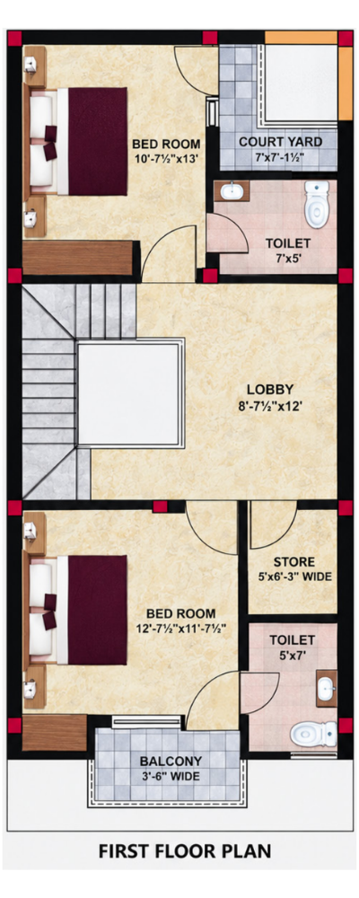 Kairavi Orchid-first floor plan